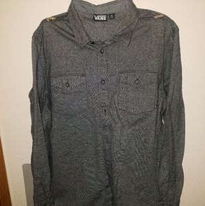 VANS button down long sleeve shirt